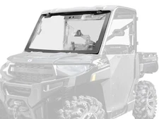 SuperATV Maxdrive Power Flip Glass Windshield for Polaris Ranger XP Kinetic