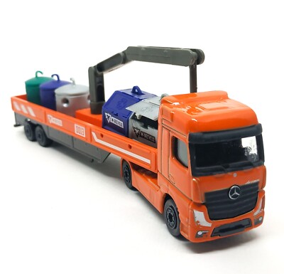 Majorette Mercedes Benz Actros Truck M-Recycle 0013 Orange 1/87 (7