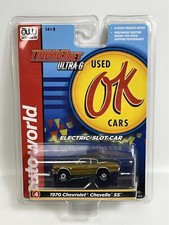 Chevrolet Chevelle SS 1970 Gold Thunderjet Ultra G Slot Car Auto World SC377-4
