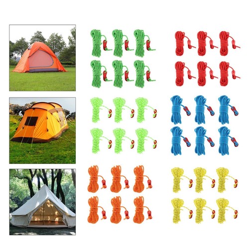 4 Pièces 5m Corde De Tente, Cordon Réfléchissant Pour Le Camping (4 Mm