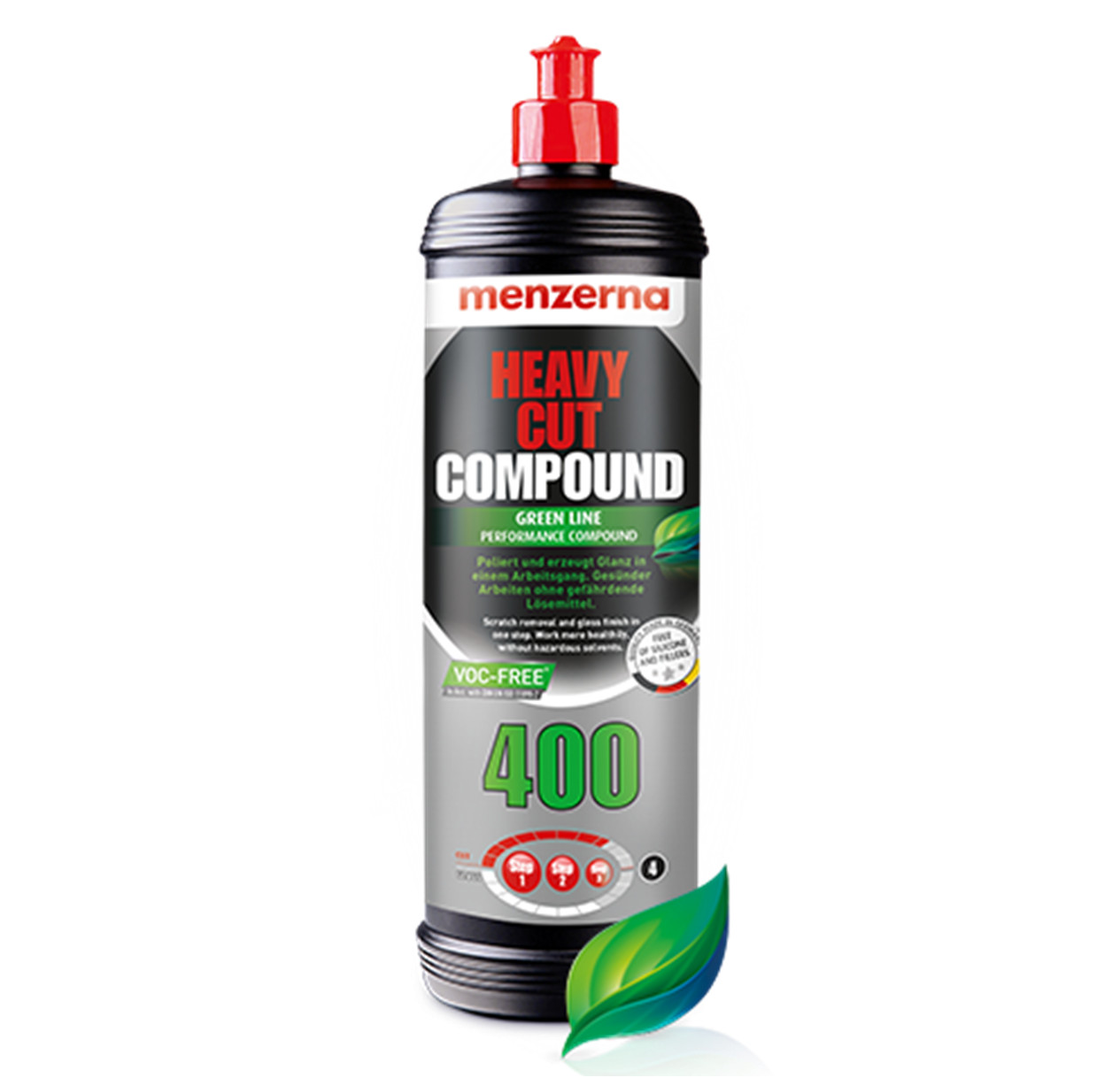 Polish Menzerna Heavy Cut Compound 400 Green Line 1L pour rénovation peinture auto