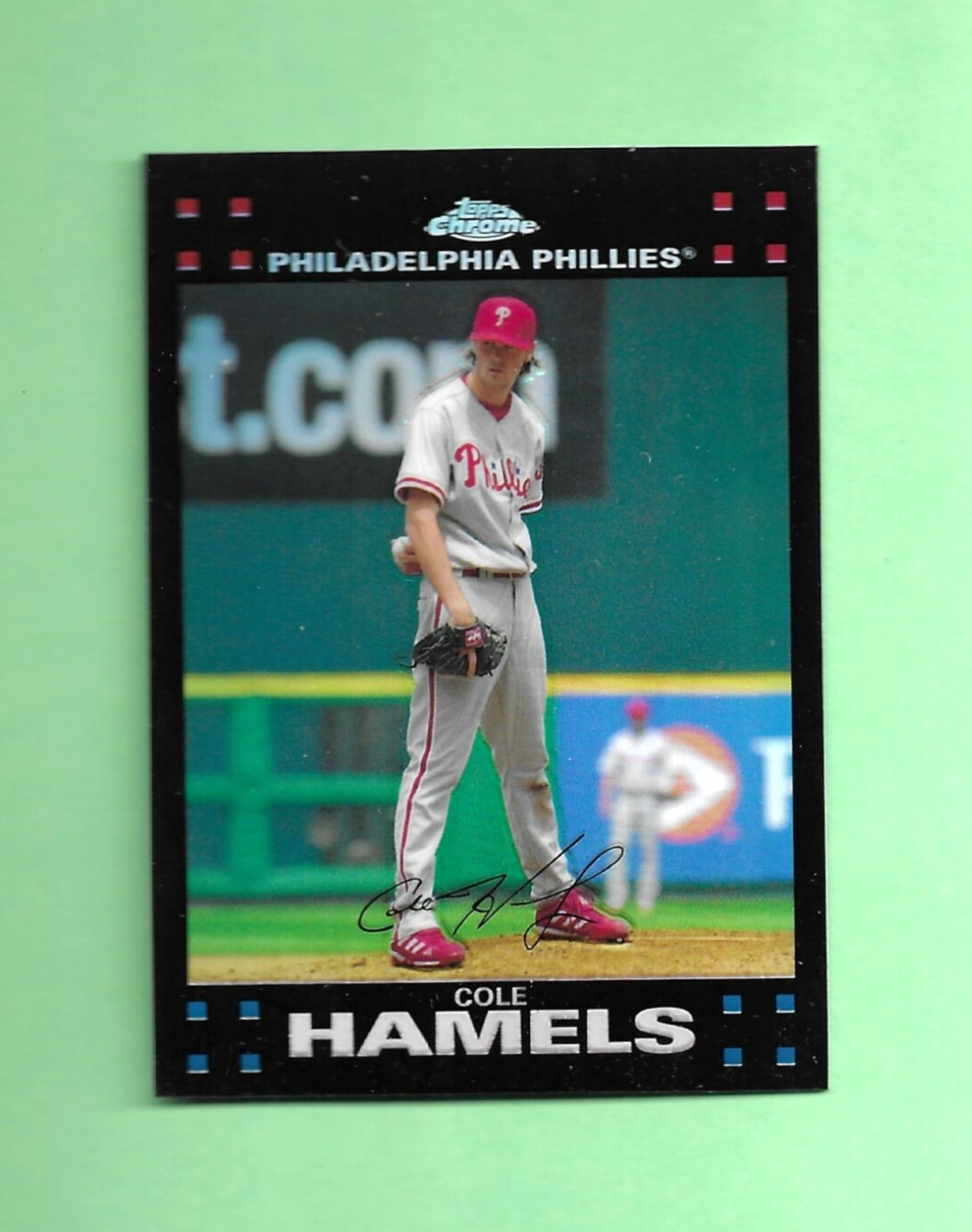 07 Topps Chrome REFRACTOR Card # 28 COLE HAMELS PHILADELPHIA PHILLIES | eBay