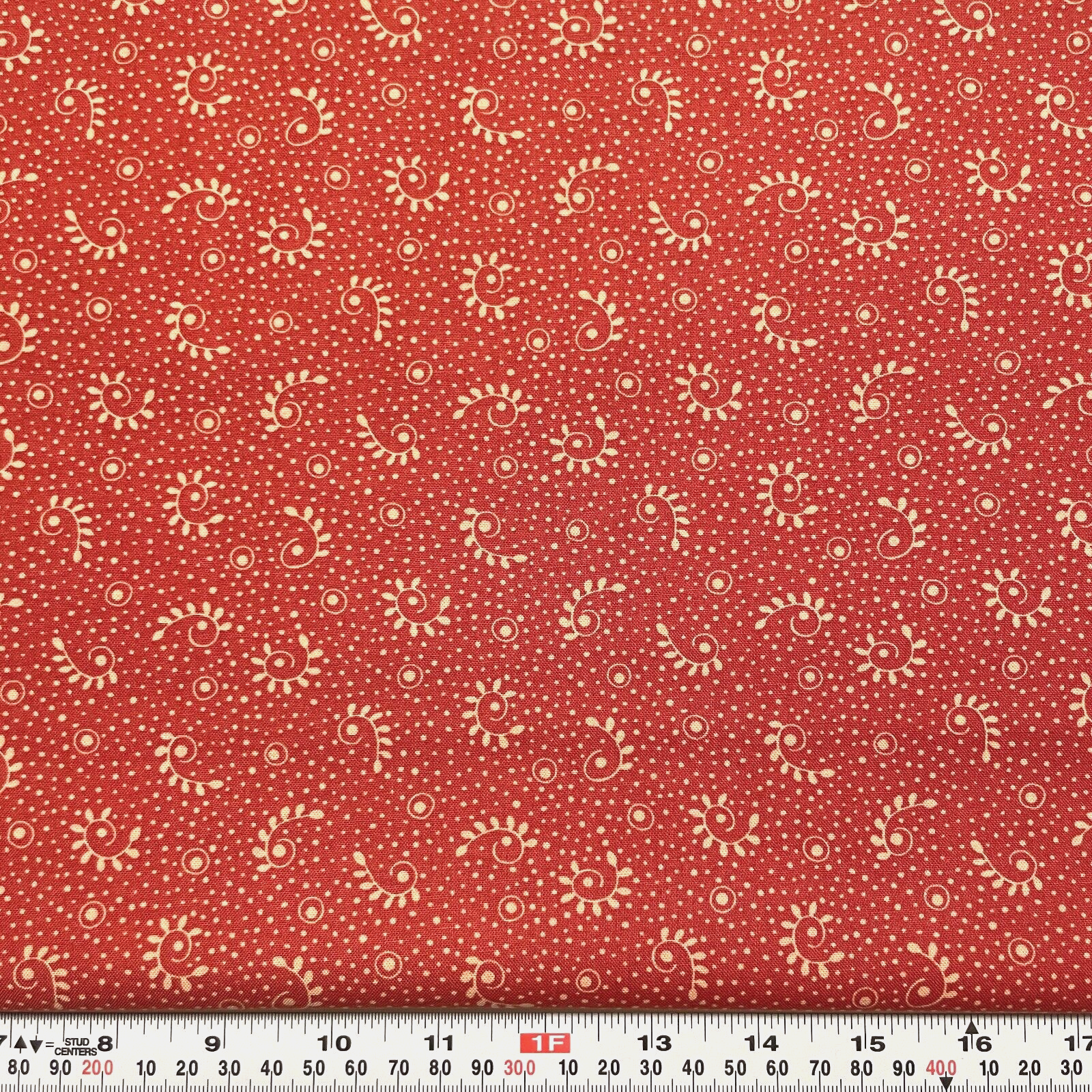 Everlastings by Sandy Gervais for Moda Red Cotton Fabric by the HALF ...