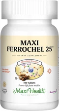 Maxi Iron Supplement - Gentle Iron Supplements for Men & Women - Ferrous Fumarat