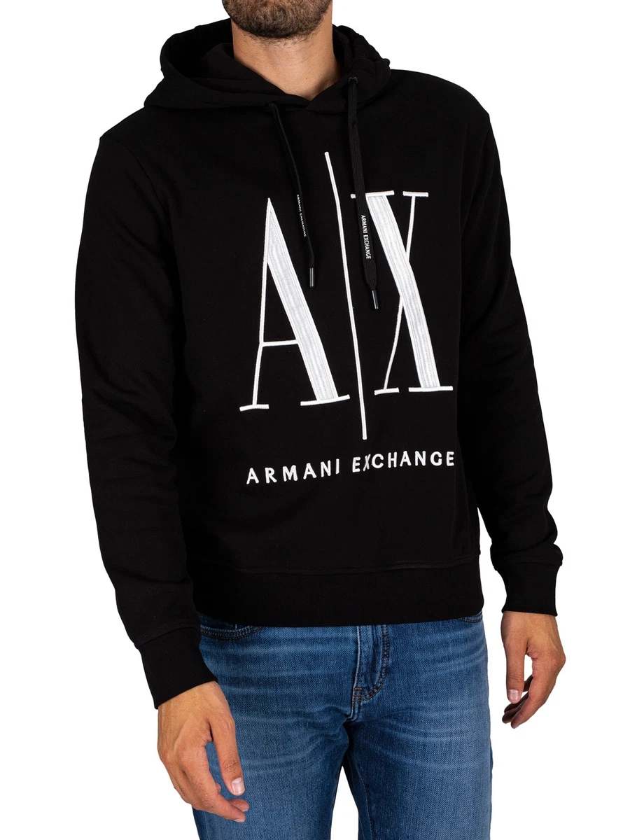 Black armani cheap exchange hoodie