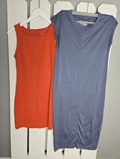 Everlane Casual Weekend Tshirt Dress Blue Orange Lot of 2 XS 