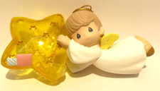 Precious Moments 2001 "Brighten Up" Ornament- Angel With A Star - No Box