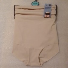 M S Women's High Rise Shorts 3 In Pack Nude Colour Medium