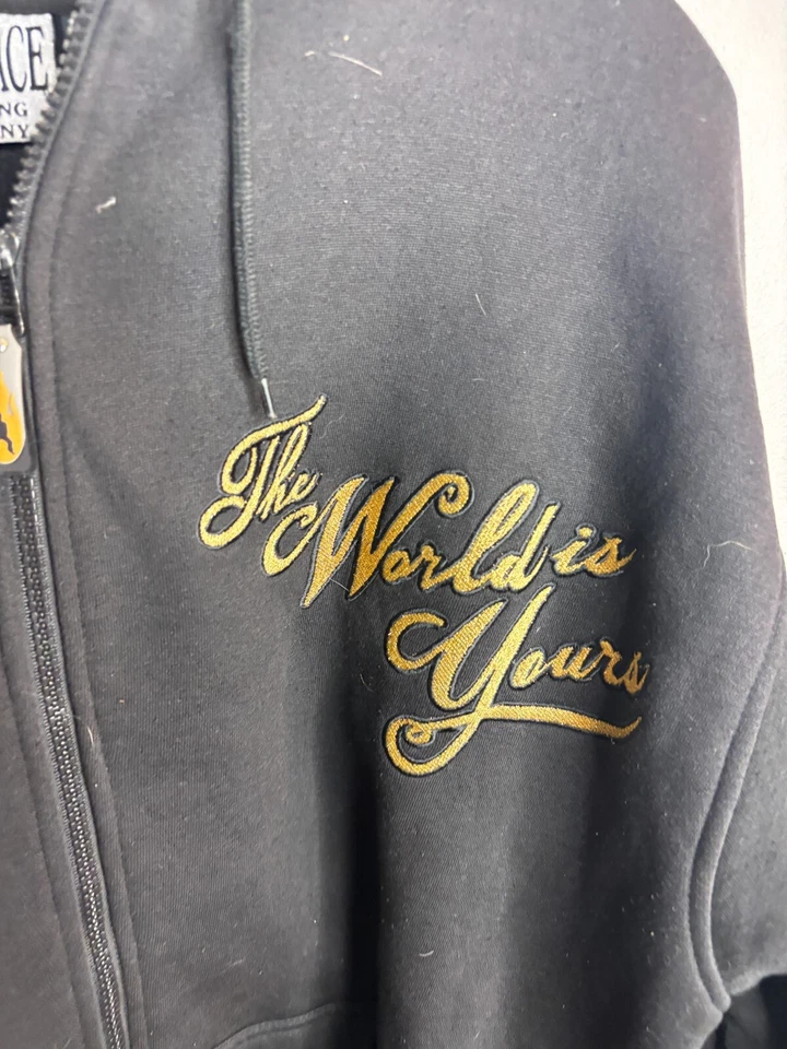 Sudadera con Capucha Scarface Para Hombre XL Negra Tony Montana Clothing Company De Colección Y2K 5636 Foto 4 de 4