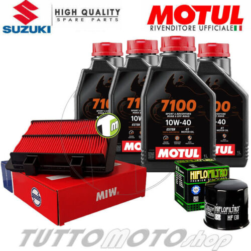 Tagliando SUZUKI DL 1000 V-Strom 2014-2019 / Kit Olio Motul 7100 10W40 + Filtri - Foto 1 di 5
