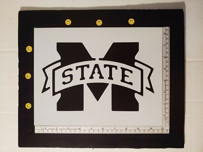 MSU Mississippi State Ribbon Emblem 8.5