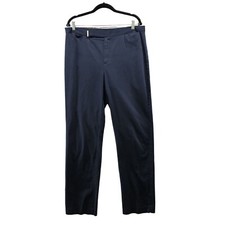 Lauren Ralph Lauren Trouser Pants Womens Size 14 Dark Navy Blue Straight Flat