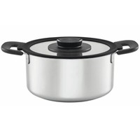 Fiskars Kochtopf Mit Deckel 3L – Edelstahl, Induktion, Dampfkontrolle, SpüLmasch