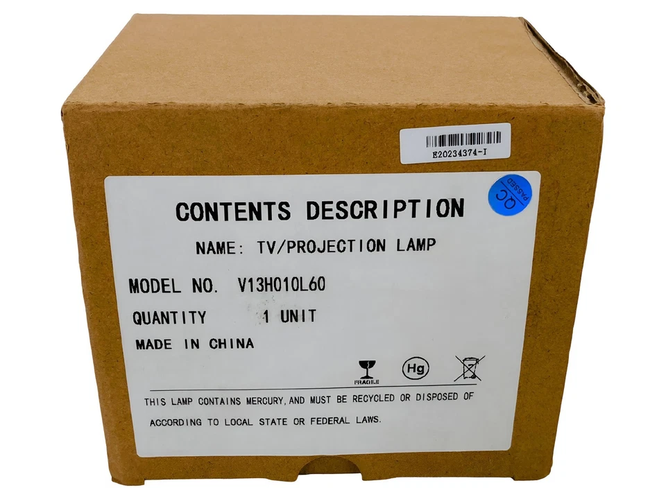 NEW Projector Lamp Bulb for Epson Powerlite 95 V11H447020 (Original Lamp Inside) - Image 4 of 4