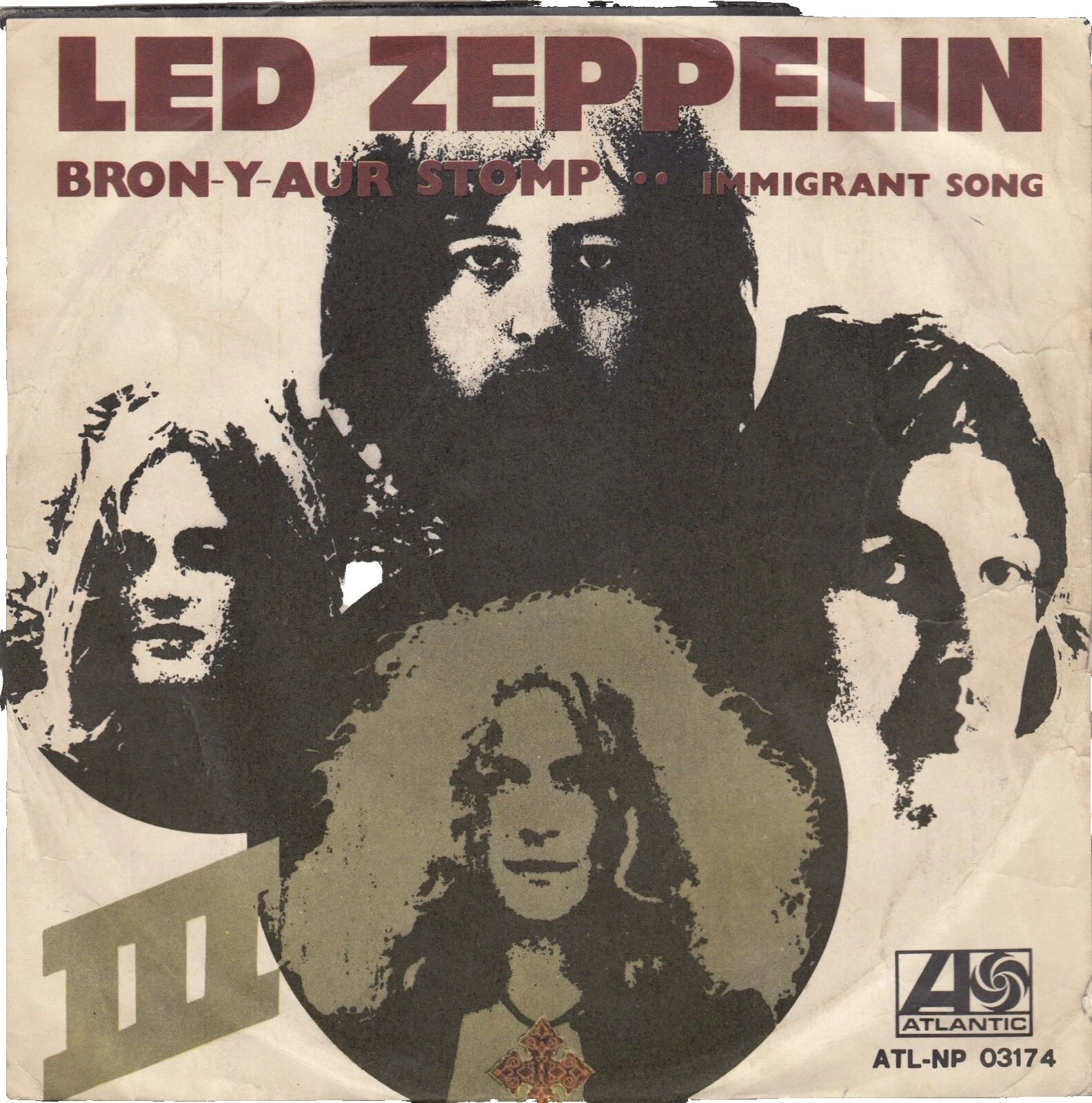 Led Zeppelin Very Good (VG) Sleeve Single Vinyl Records