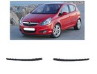 NEW OPEL VAUXHALL CORSA D 07-15 FRONT BUMPER SPOILER LOWER SPLITTER PAIR SET