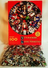 Springbok NUTCRACKERS ROUND 500 Pieces Jigsaw Puzzle Christmas Figurines 100