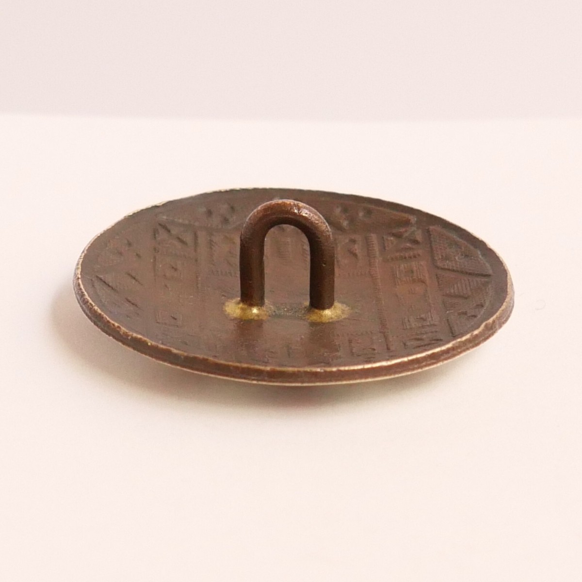 Boutons Anciens émail Champlevé – XIXe – 18 Mm & 14 Mm – Lot De Collection
