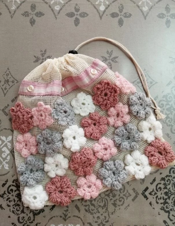 Sac à Doudou Range Pyjama Artisanal Cadeau De Naissance (220308) - Photo 2/4