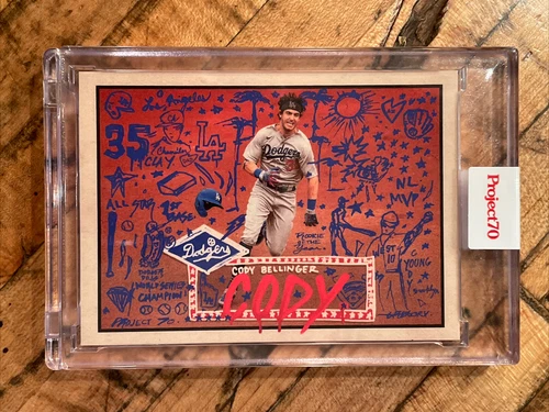 2021 Topps PROJECT 70 Dodgers Cody Bellinger ARTWORK By Gregory Siff Low PR