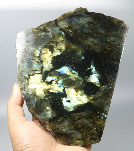 1.95lb Polished Labradorite Specimen Gemstone Slab Crystal Chakra Madagascar - Picture 11 of 11