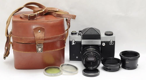 KIEV 6C Medium Format Film Camera 60 6x6 120 VEGA-12B 80mm f2.8 LENS Macro Rings
