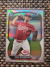 2023 Bowman Draft #BDC-116 Cole Schoenwetter 1st Chrome Refractor Reds