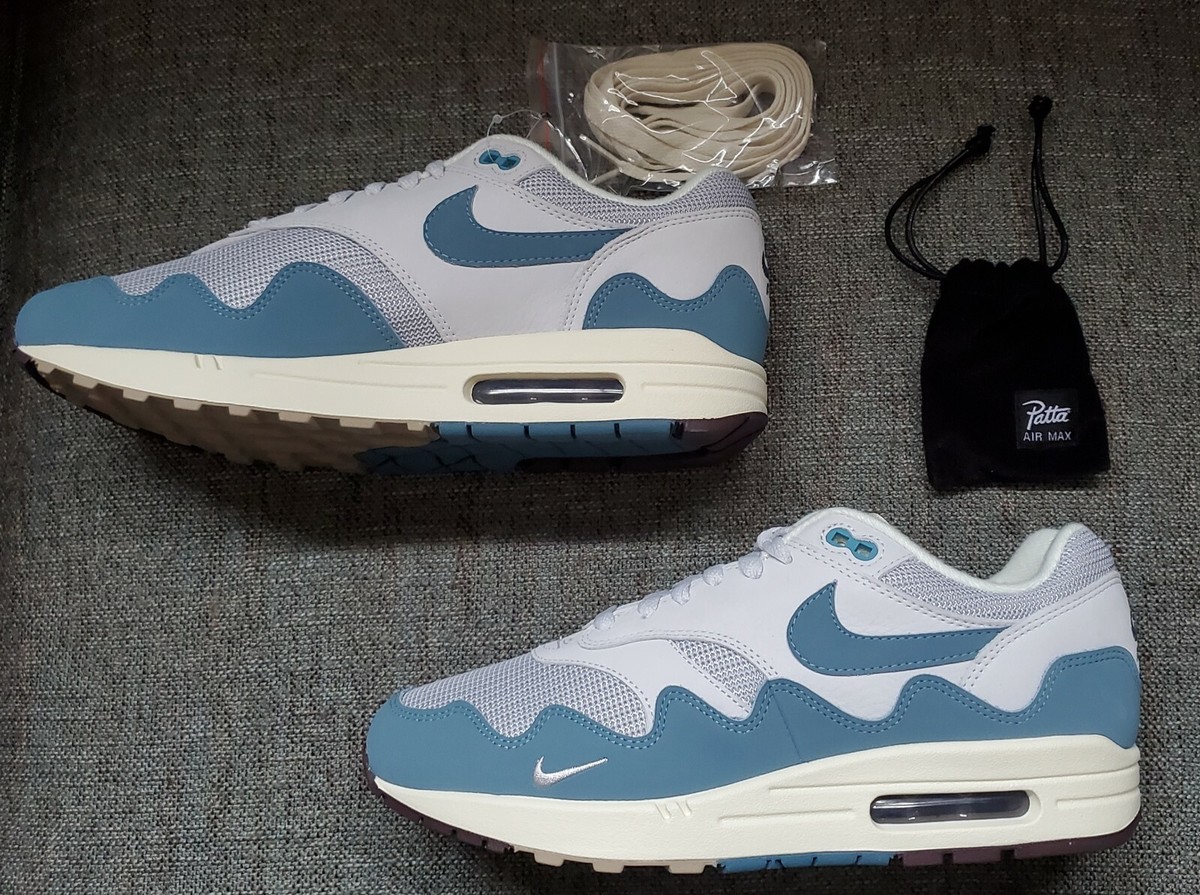 Nike Air Max 1 x Patta Special Box Aqua Noise 2021 US Size 10.0