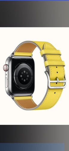 Apple Watch Cinturino Hermes 41 mm lime cinturino in pelle di vitello. - Foto 15 di 16