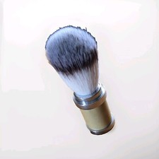 Image of Synthetic Badger Hair Silvertip Shaving Brush with Comfort  Cream Handle Barber 