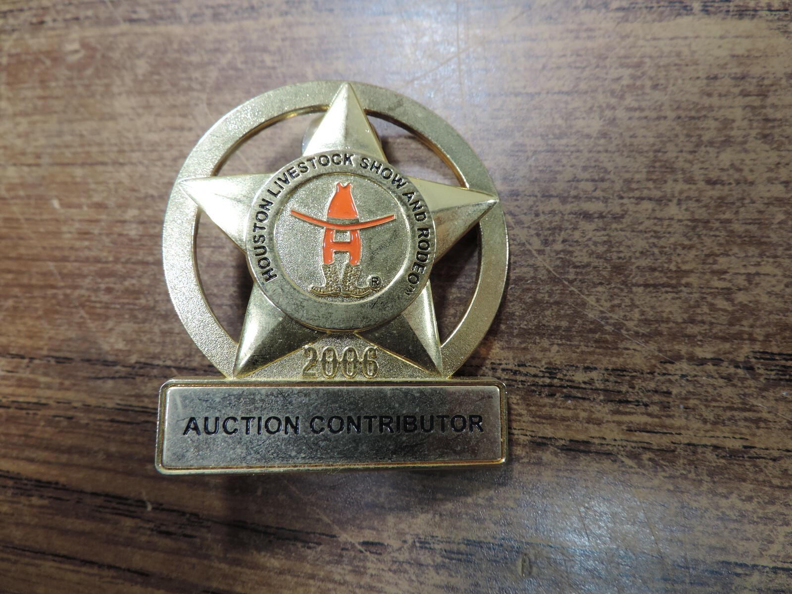Houston Livestock Show and Rodeo Auction Contributor pin 2006 | eBay