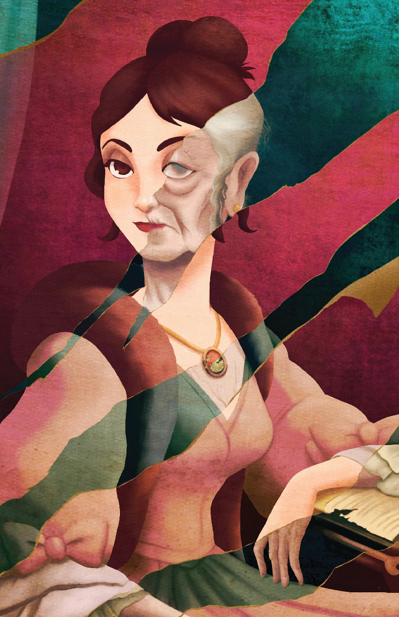 Haunted Mansion 13x19 Satin Art Print Disney Ghostly Portrait Poster  