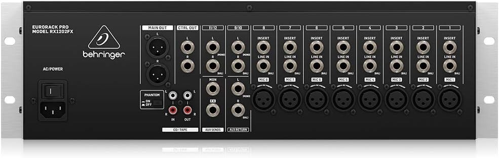 ラインミキサー Behringer eurorack pro RX1202FX Behringer RX1202FX Eurorack Line Premium 12-Input Mic/Line