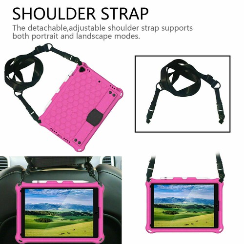 Stand Strap Cover Shockproof Rubber Case for iPad 10th 9 8 7 5 6 Mini 2022 Air 5 - Picture 59 of 76