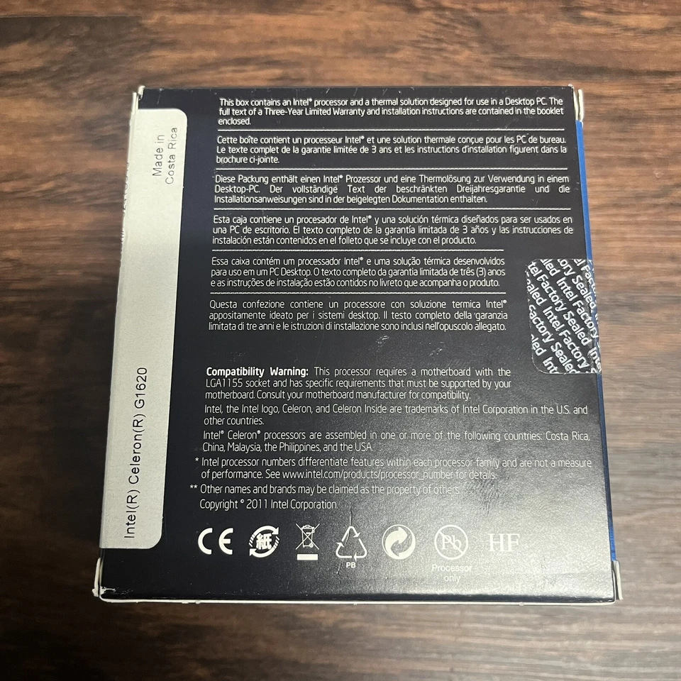 Intel Celeron G1620 2.7 GHz CPU LGA1155 Desktop Processor NOS Sealed - Image 2 of 4