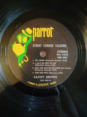 Savoy Brown ~Street Corner Talking~ London Records (PAS 71047