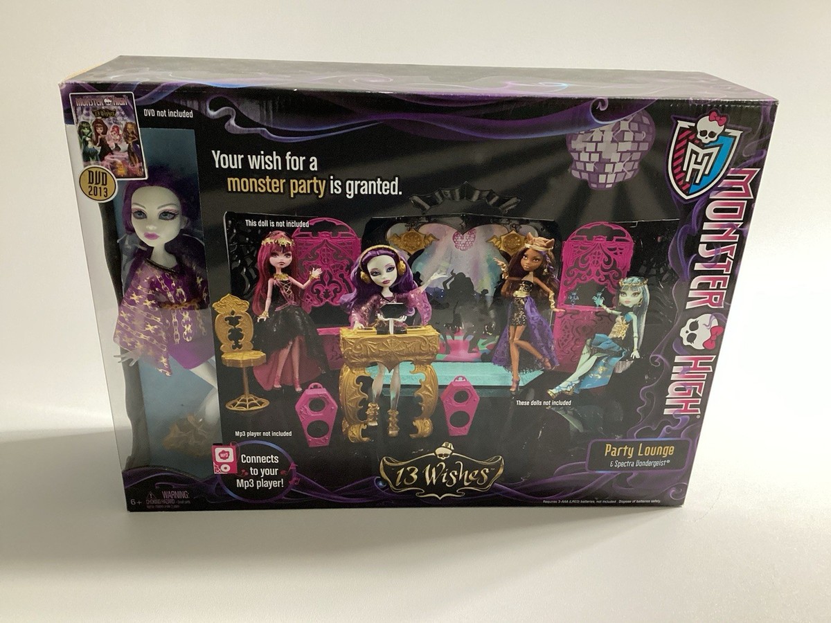 Monster High 13 Wishes Party Lounge Playset & Spectra Vondergeist