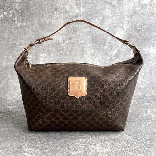 Celine Old Macadam Handbag PVC Leather Trionf Hobo Women's Used Authentic