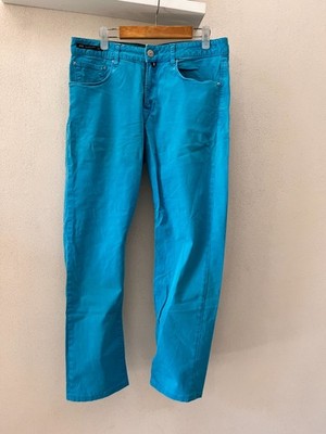 PTO5 Peacock (made in Italy) Stretch Pants Jeans  -   turquoise - sz IT33