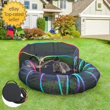 Outdoor Cat Enclosures Portable Rainbow Catio Playground with Storage Bag