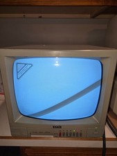 EXXIS ES-12 4 Camera B W 12" Video Monitor Powers On  Off