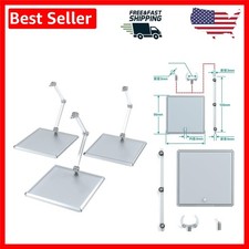 Elegant 3-Piece Multicolor Display Stand Set for Figures  Models - 5'' High