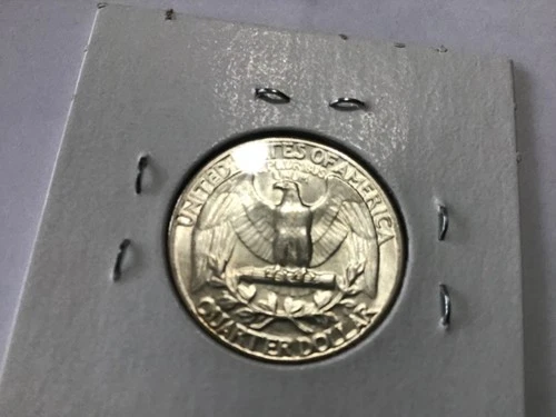 1957 silver washington quarter. bU