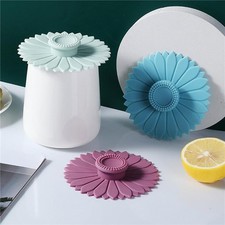 1/3pcs Silicone Drink Cup Lids 10.5cm Creative Round Mug Cover Reusable Anti Dus