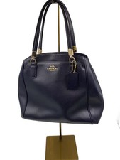 COACH Leather Bag, Navy, Plain, F34663