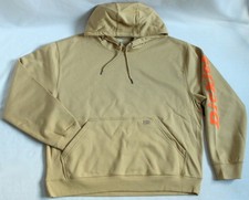 Dickies Mens 2XL Water Repellent Sleeve Logo Hoodie Tan/Brown Sweatshirt TW22BNU