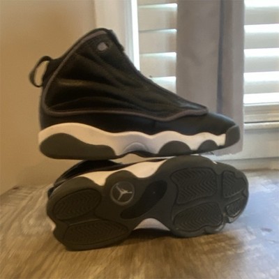 Jordan Pro Strong Black White Sneaker Athletic Lace Up Mid Top Rubber Outsole