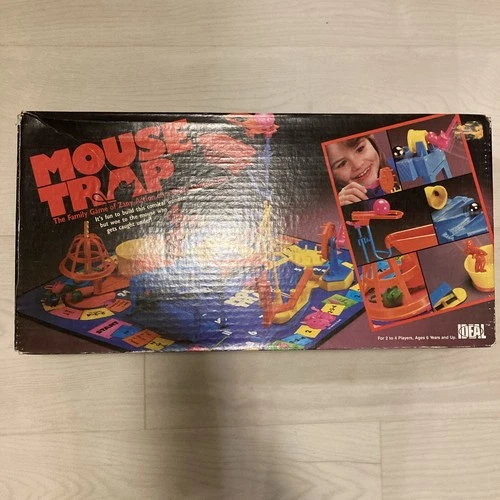 Vintage 1984 Ideal Sealed New In Box Mouse Trap Board Game