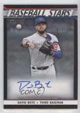 2020 Topps Update Baseball Stars Auto Black 39/199 David Bote #BSA-DB Auto 0b4t