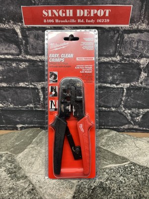 Milwaukee 48-22-3074 Ratcheting Pass-Through Crimper & Stripper NEW!